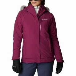 Women's Columbia Omni Heat Ava Hood Alpine Ski Jacket Bright Geranium -Columbia Shop unnamed file 1038
