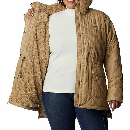 Plus Size Columbia Copper Crest™ Fleece-Lined Water-Resistant Jacket Marionberry 6 Plus Size Columbia Copper Crest™ Fleece-Lined Water-Resistant Jacket Marionberry - Image 4