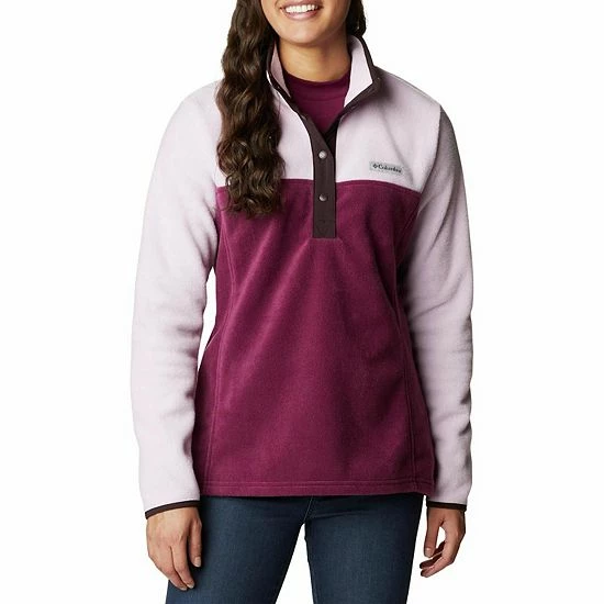 Women's Columbia Benton Springs Half-Snap Fleece Jacket Blush Pinkpeach Blosom 13 Women's Columbia Benton Springs Half-Snap Fleece Jacket Blush Pinkpeach Blosom - Image 11