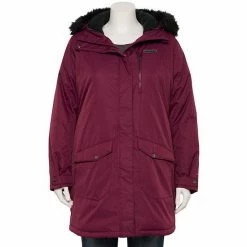 Plus Size Columbia Suttle Mountain Faux-Fur Hood Insulated Jacket Peach Blossom -Columbia Shop unnamed file 1142