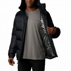 Men's Columbia Pike Lake Omni-Heat Hooded Jacket Black -Columbia Shop unnamed file 1258