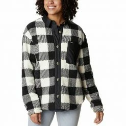 Women's Columbia West Bend™ Sherpa Shirt Jacket Chalk -Columbia Shop unnamed file 1291