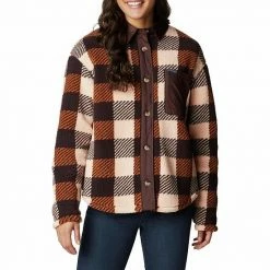 Women's Columbia West Bend™ Sherpa Shirt Jacket Chalk -Columbia Shop unnamed file 1292