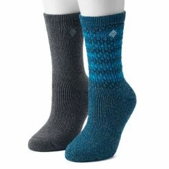 Women's Columbia 2-Pack Textured Wool Thermal Crew Socks Purple -Columbia Shop unnamed file 1297
