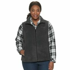Plus Size Columbia Benton Springs Fleece Vest Charcoal Heather -Columbia Shop unnamed file 1344