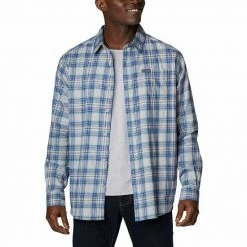 Men's Columbia Vapor Ridge Regular-Fit Plaid Woven Button-Down Shirt Spruce -Columbia Shop unnamed file 1367