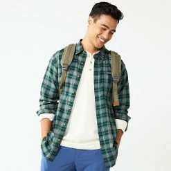 Men's Columbia Vapor Ridge Regular-Fit Plaid Woven Button-Down Shirt Spruce -Columbia Shop unnamed file 1370