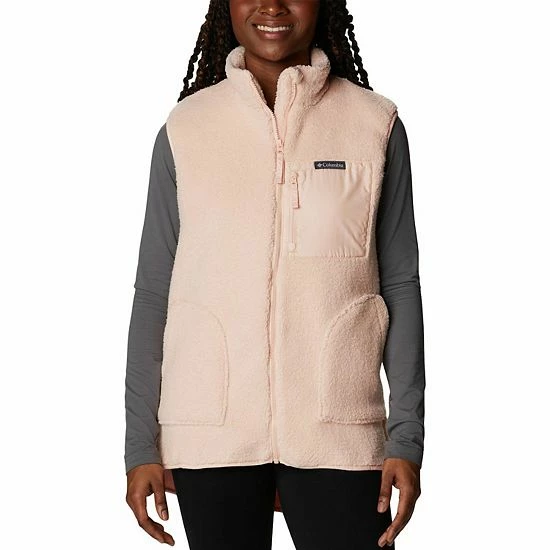 Women's Columbia Holly Hideaway™ Sherpa Vest Peach Blossom 3 Women's Columbia Holly Hideaway™ Sherpa Vest Peach Blossom