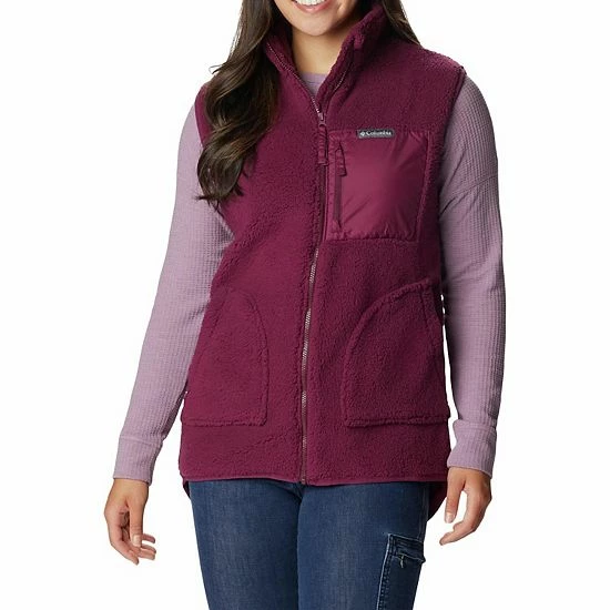 Women's Columbia Holly Hideaway™ Sherpa Vest Peach Blossom 7 Women's Columbia Holly Hideaway™ Sherpa Vest Peach Blossom - Image 5