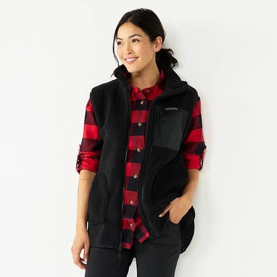 Women's Columbia Holly Hideaway™ Sherpa Vest Peach Blossom 9 Women's Columbia Holly Hideaway™ Sherpa Vest Peach Blossom - Image 7