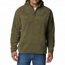Men's Columbia Rugged Ridge Sherpa Quarter-Zip Pullover Hoodie Olive Green -Columbia Shop unnamed file 1539