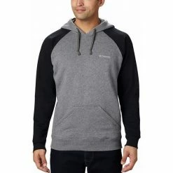 Men's Columbia Hart Mountain Hoodie Charcoal Heather Navy