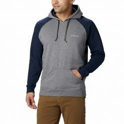 Men's Columbia Hart Mountain Hoodie Charcoal Heather Navy -Columbia Shop unnamed file 1606