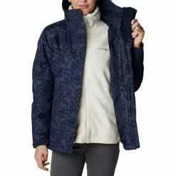 Women's Columbia Tunnel Falls Hood 3-in-1 Systems Jacket Dark Sapphire -Columbia Shop unnamed file 1676
