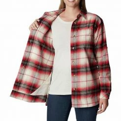 Women's Columbia Holly Hideaway™ Cotton Flannel Shirt Shark Buffalo Check -Columbia Shop unnamed file 1684