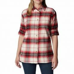 Women's Columbia Holly Hideaway™ Cotton Flannel Shirt Shark Buffalo Check -Columbia Shop unnamed file 1685