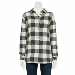 Women's Columbia Holly Hideaway™ Cotton Flannel Shirt Shark Buffalo Check -Columbia Shop unnamed file 1687