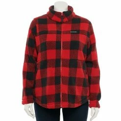 Plus Size Columbia West Bend Cozy Sherpa Fleece Jacket Marionberry -Columbia Shop unnamed file 1705