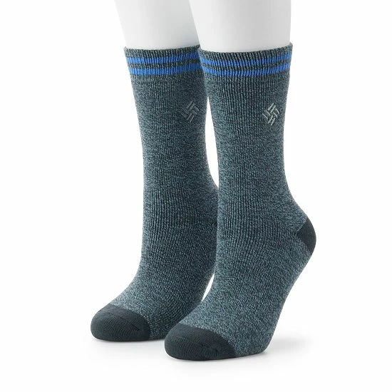Women's Columbia 2-Pack Midweight Thermal Socks Teal 4 Women's Columbia 2-Pack Midweight Thermal Socks Teal - Image 2