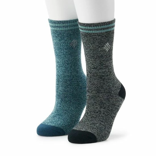 Women's Columbia 2-Pack Midweight Thermal Socks Teal 5 Women's Columbia 2-Pack Midweight Thermal Socks Teal - Image 3
