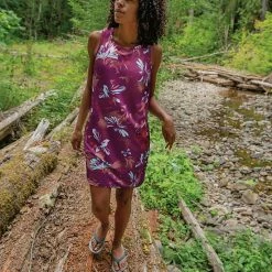 Women's Columbia Chill River UPF 50 Active Sheath Dress Nocturnal Daisy Party -Columbia Shop unnamed file 1751