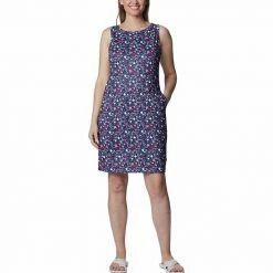 Women's Columbia Chill River UPF 50 Active Sheath Dress Nocturnal Daisy Party -Columbia Shop unnamed file 1765