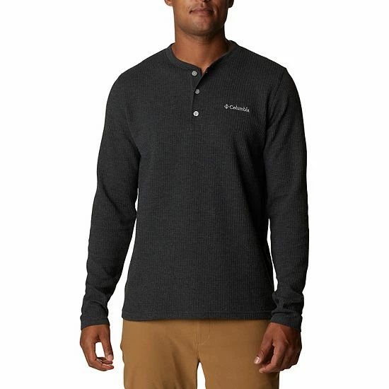Men's Columbia Pine Peak Waffle Henley City Gray 5 Men's Columbia Pine Peak Waffle Henley City Gray - Image 3