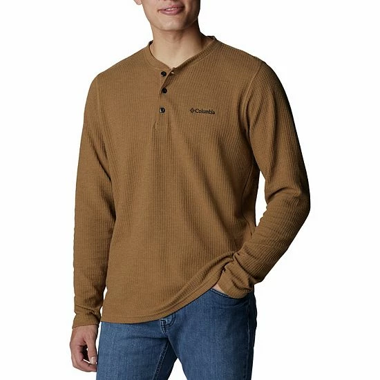 Men's Columbia Pine Peak Waffle Henley City Gray 7 Men's Columbia Pine Peak Waffle Henley City Gray - Image 5