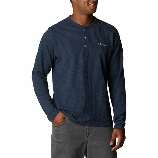 Men's Columbia Pine Peak Waffle Henley City Gray 8 Men's Columbia Pine Peak Waffle Henley City Gray - Image 6