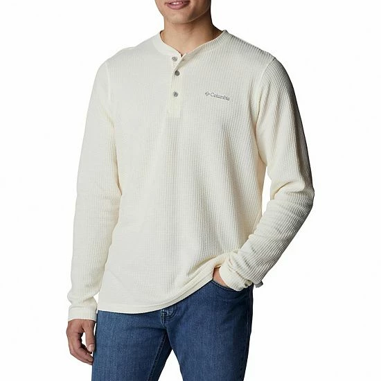 Men's Columbia Pine Peak Waffle Henley City Gray 11 Men's Columbia Pine Peak Waffle Henley City Gray - Image 9