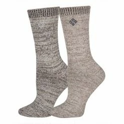 Women's Columbia 2-Pack Super Soft Marled Crew Socks Black -Columbia Shop unnamed file 1822