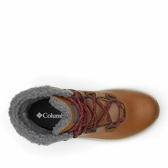 Columbia Moritza Women's Waterproof Winter Hiking Boots Canvas Tan Dusty Green 6 Columbia Moritza Women's Waterproof Winter Hiking Boots Canvas Tan Dusty Green - Image 4