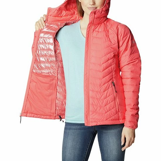 Women's Columbia Powder Lite Omni-Heat™ Hooded Jacket Crystal Blue 6 Women's Columbia Powder Lite Omni-Heat™ Hooded Jacket Crystal Blue - Image 4