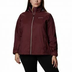 Plus Size Columbia Switchback III Packable Rain Jacket Malbec