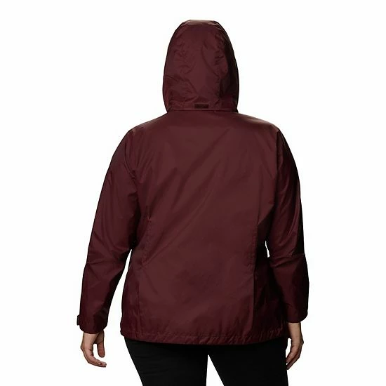 Plus Size Columbia Switchback III Packable Rain Jacket Malbec 4 Plus Size Columbia Switchback III Packable Rain Jacket Malbec - Image 2