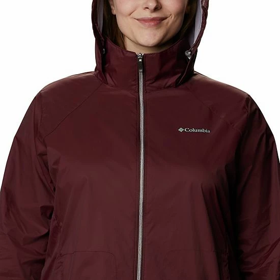Plus Size Columbia Switchback III Packable Rain Jacket Malbec 7 Plus Size Columbia Switchback III Packable Rain Jacket Malbec - Image 5