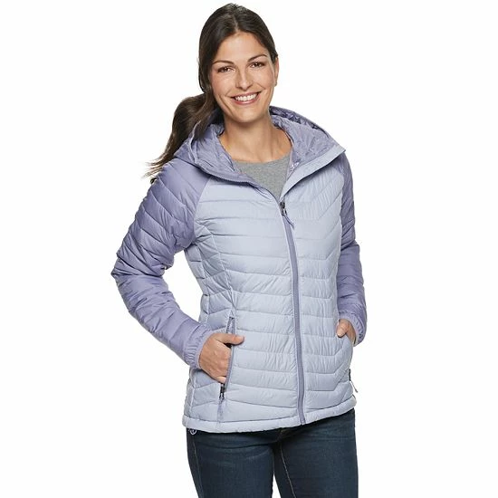 Women's Columbia Powder Lite Omni-Heat™ Hooded Jacket Crystal Blue 16 Women's Columbia Powder Lite Omni-Heat™ Hooded Jacket Crystal Blue - Image 14