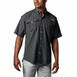 Men's Columbia PFG Bahama II Short Sleeve Woven Shirt Fossil -Columbia Shop unnamed file 2053