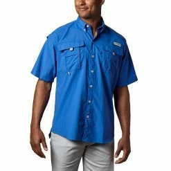 Men's Columbia PFG Bahama II Short Sleeve Woven Shirt Fossil -Columbia Shop unnamed file 2055