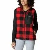 Women's Columbia West Bend Sherpa Vest Chalk Check Print 2 Women's Columbia West Bend Sherpa Vest Chalk Check Print -Columbia Shop unnamed file 2109