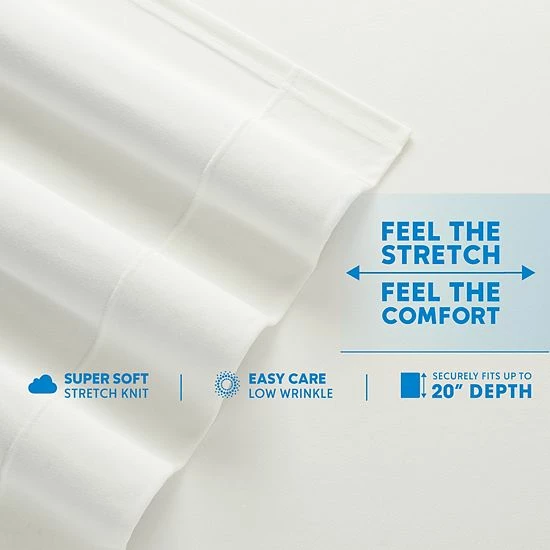 Columbia Cozy Stretch Performance Sheet Set Navy 6 Columbia Cozy Stretch Performance Sheet Set Navy - Image 4