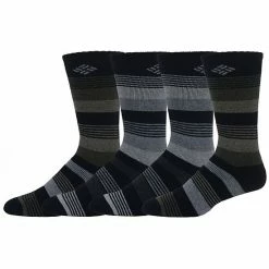 Men's Columbia 4-pack Wool-Blend Socks Blue Gray Stripe -Columbia Shop unnamed file 2271