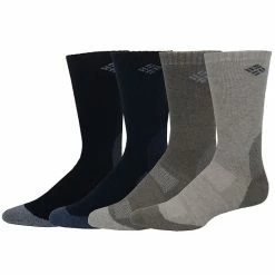 Men's Columbia 4-pack Wool-Blend Socks Blue Gray Stripe -Columbia Shop unnamed file 2274