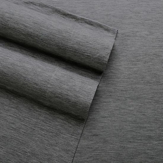 Columbia Modal Jersey Knit Performance Sheet Set Charcoal Heather 8 Columbia Modal Jersey Knit Performance Sheet Set Charcoal Heather - Image 6