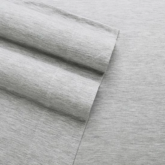 Columbia Modal Jersey Knit Performance Sheet Set Charcoal Heather 9 Columbia Modal Jersey Knit Performance Sheet Set Charcoal Heather - Image 7