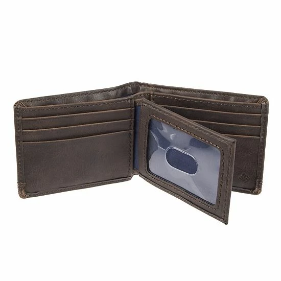 Men's Columbia Extra-Capacity RFID-Blocking Slimfold Wallet Brown 4 Men's Columbia Extra-Capacity RFID-Blocking Slimfold Wallet Brown - Image 2