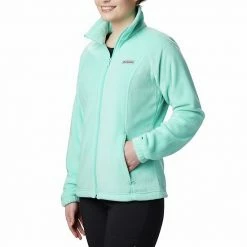 Women's Columbia Benton Springs Zip-Front Fleece Jacket Sea Salt