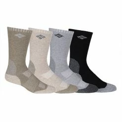 Men's Columbia 4-pack Basic Wool-Blend Full-Cushioned Crew Socks Blue Black Assorted -Columbia Shop unnamed file 2539