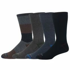 Men's Columbia 4-pack Casual Boot Socks Gray Stripe