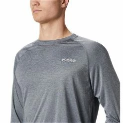 Men's Columbia PFG Terminal Tackle™ Heather Long Sleeve Shirt Red Spark Heather -Columbia Shop unnamed file 2672